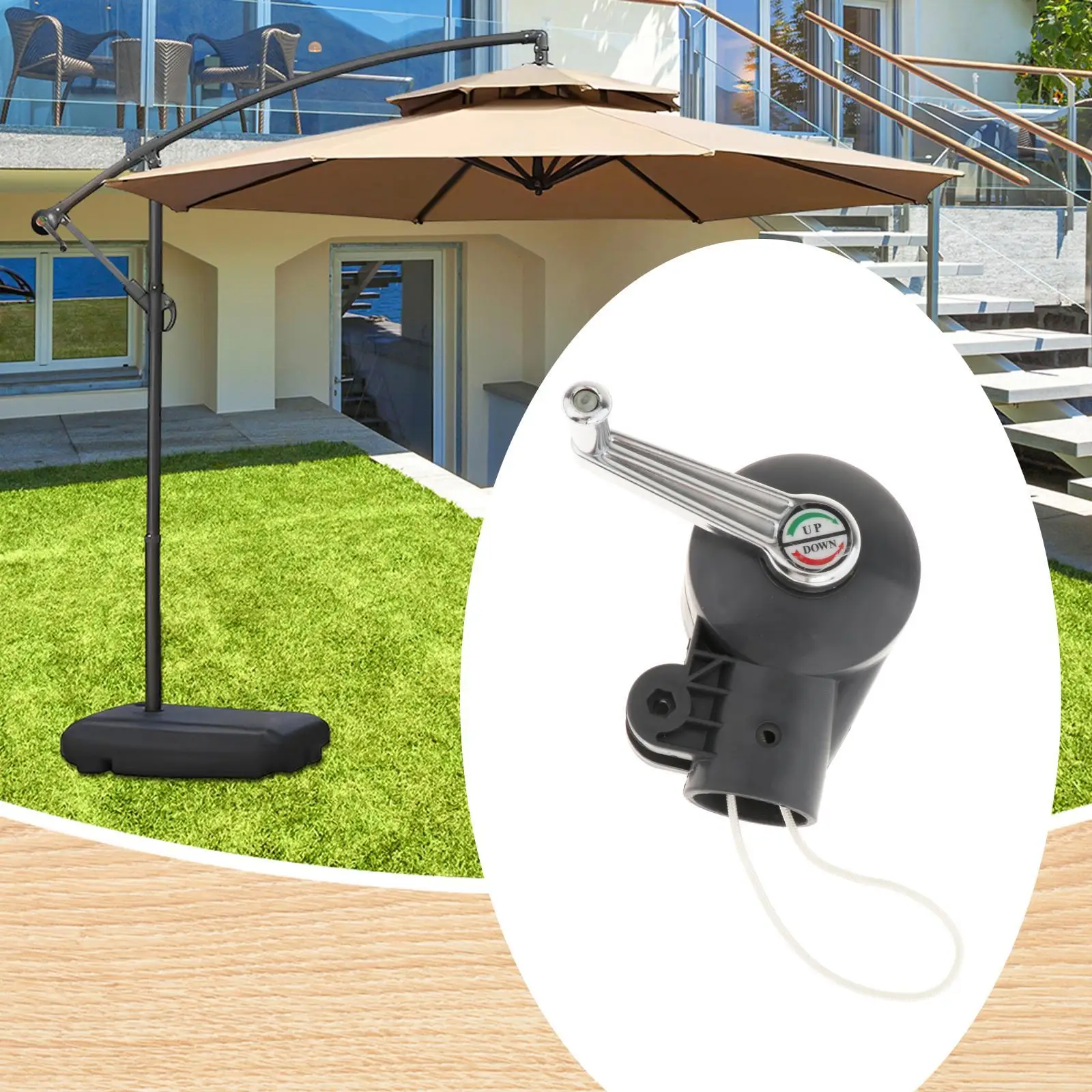 Patio Umbrella Accessories Patio Umbrella Crank Lift Hand Tool Crank Handle Outdoor Balcony Terrace Lawn Travel Garden outdoor umbrella accessories umbrella crank handle