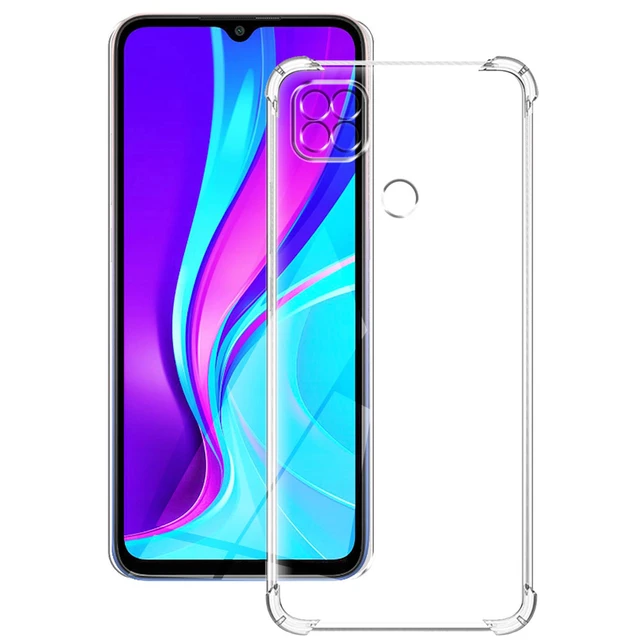 Funda transparente para Redmi 9C NFC, cubierta trasera de oso encantador,  protección transparente mate, Funda de silicona suave para Xiaomi Redmi 9C