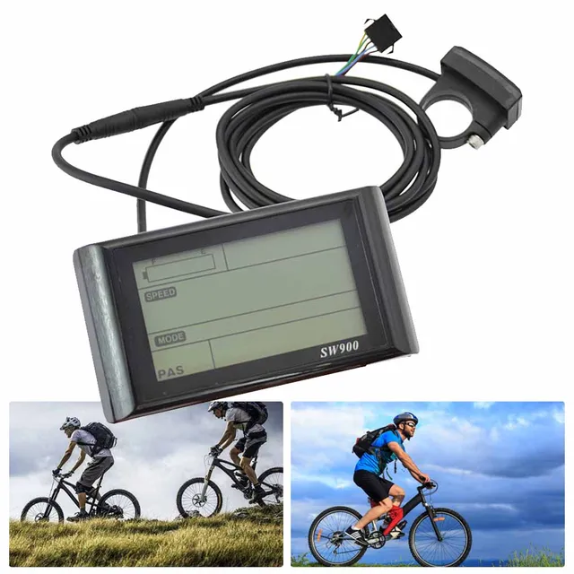 SW900 Color LCD Display Meter For E-Bikes - 24-60V, 5 Pin, Easy Read Control Panel