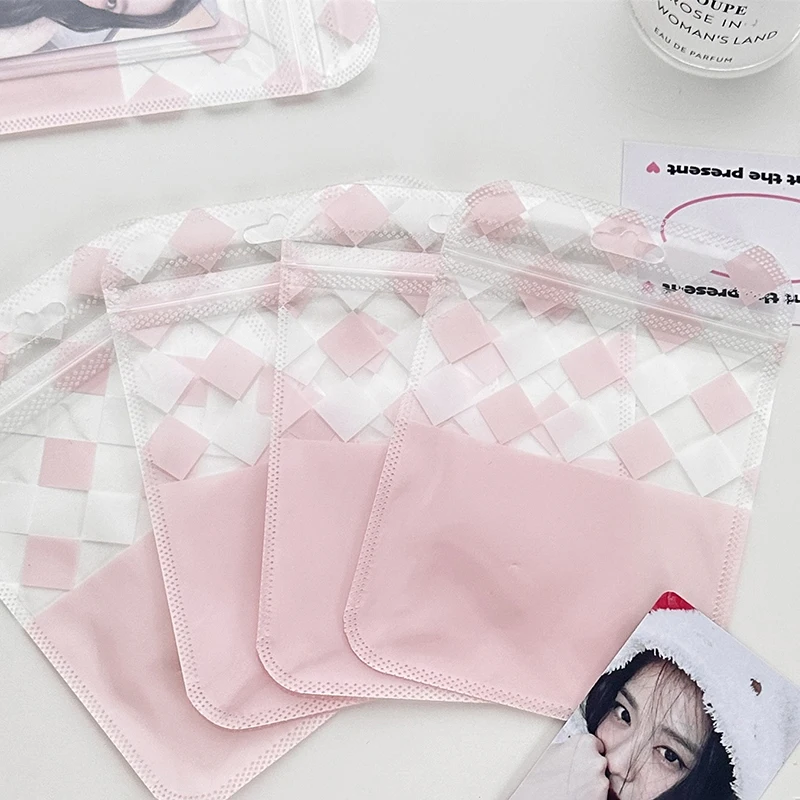10PCS Self-adhesive Bag Square Card Hand Account Material Paper Packaging Bag Gift Candy Packaging