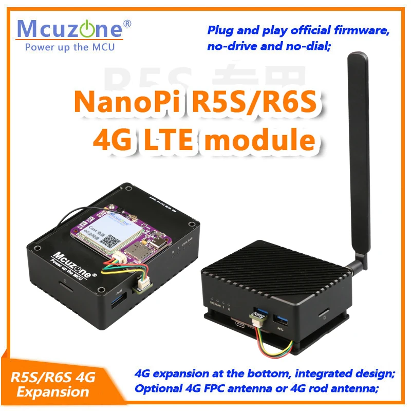Nanopi R5s 4g Placa de Expansão 4g Lte Cat4 Driver Livre Openwrt Ubuntu Debian