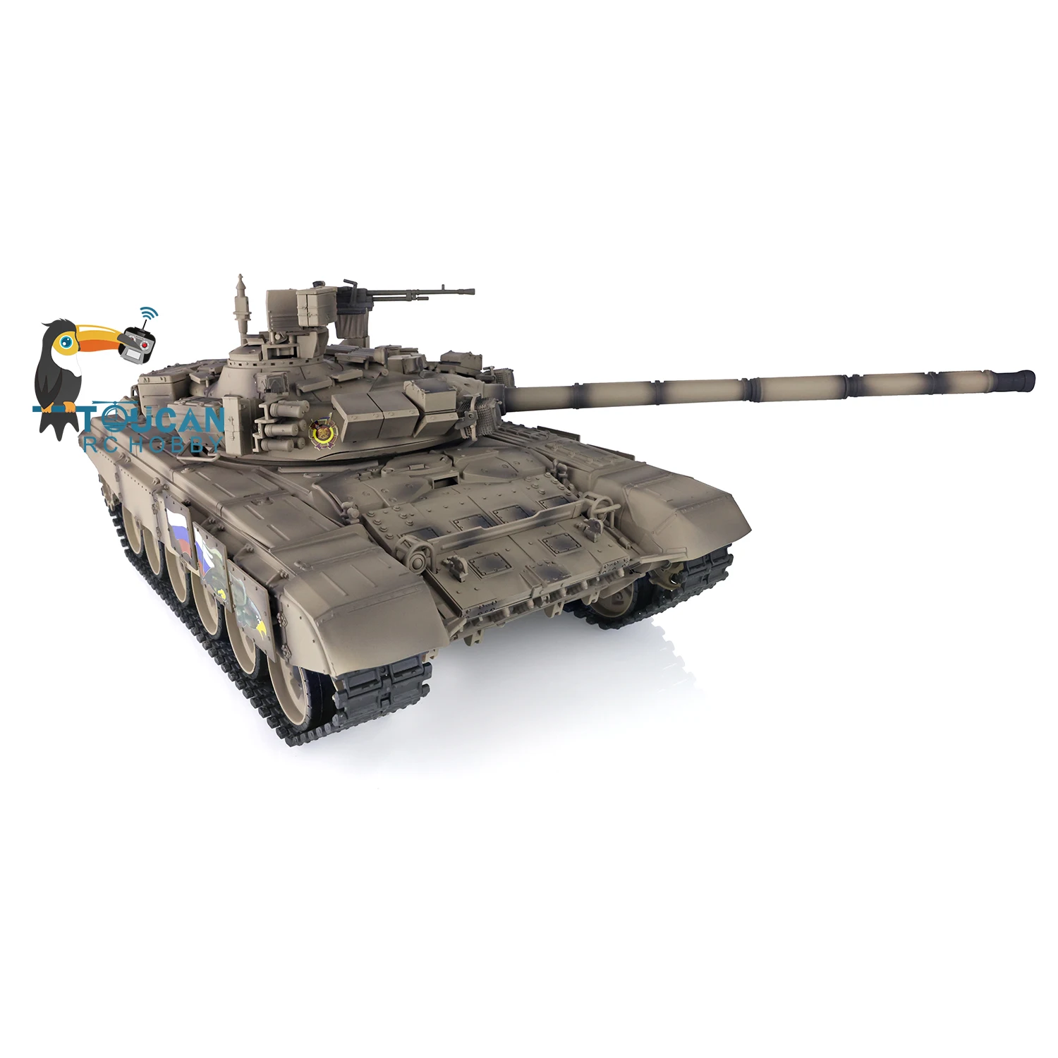 2.4Ghz HENG LONG 1/16 RC Tank 7.0 Plastic Version Russia T90 3938 RTR Model Infrared Speaker BB Unit Smoking Toy TH17858 4