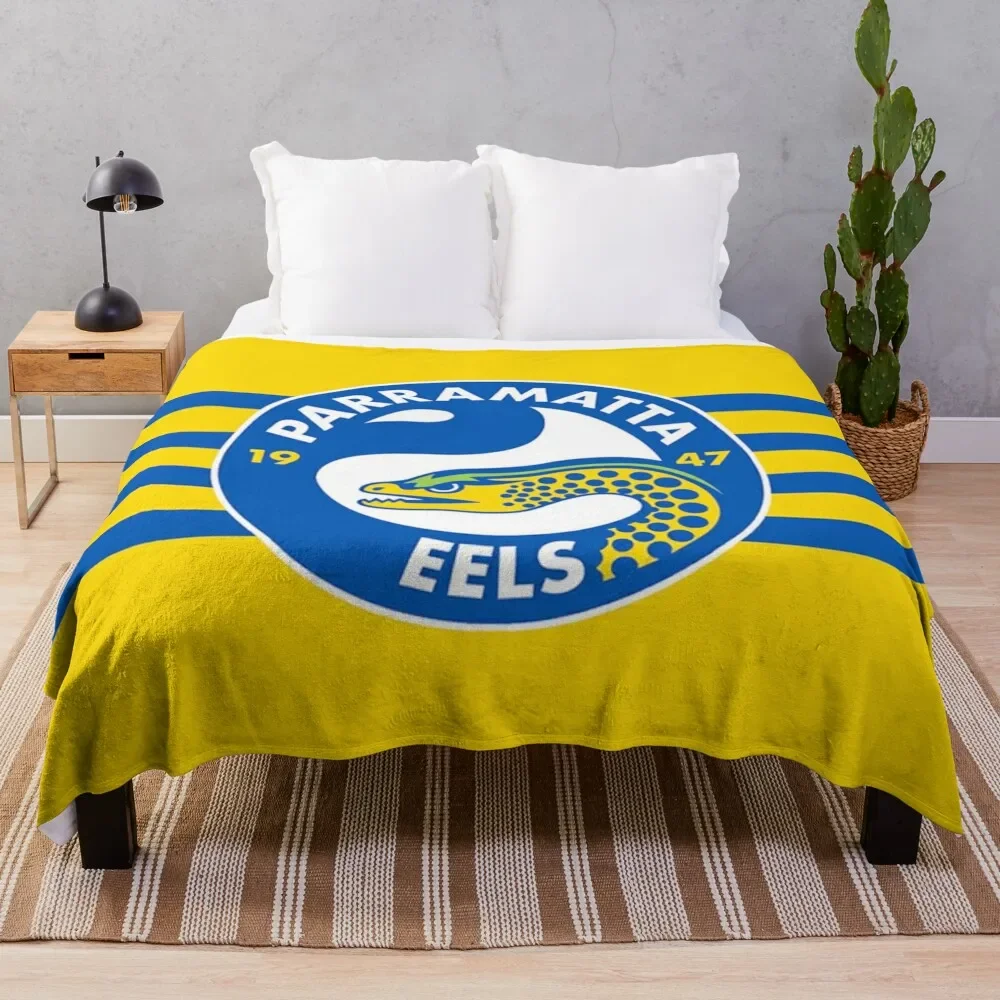 

Parramatta Eels Throw Blanket Thermal Tourist Fashion Sofas Large Blankets