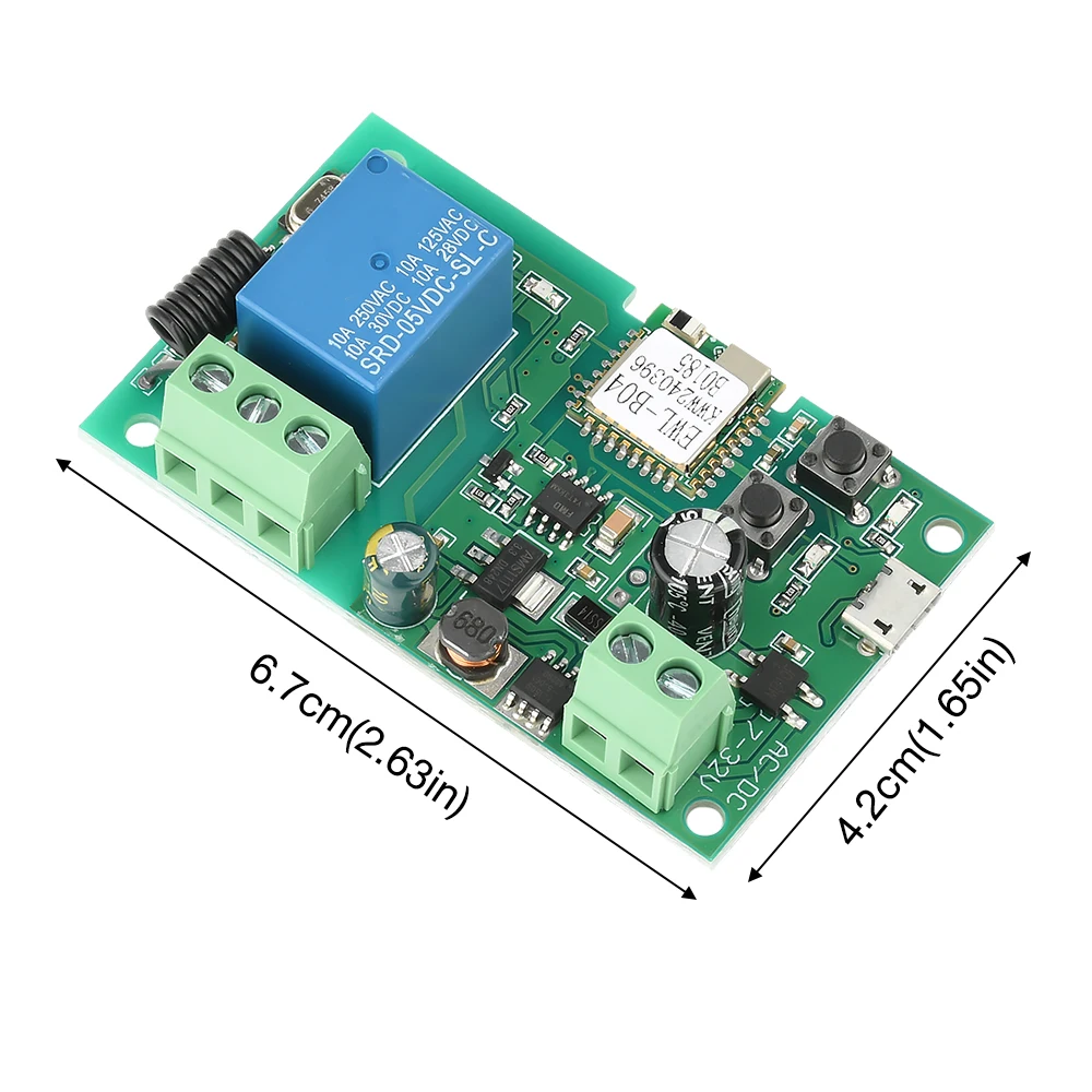 Smart WiFi Relay Module for Remote Home Automation Control