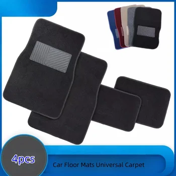 Tappetini per auto Tappeto universale 4 pezzi Set completo Tappetino per auto per poggiapiedi per auto Copertura per tappeti per auto Car Styling universale