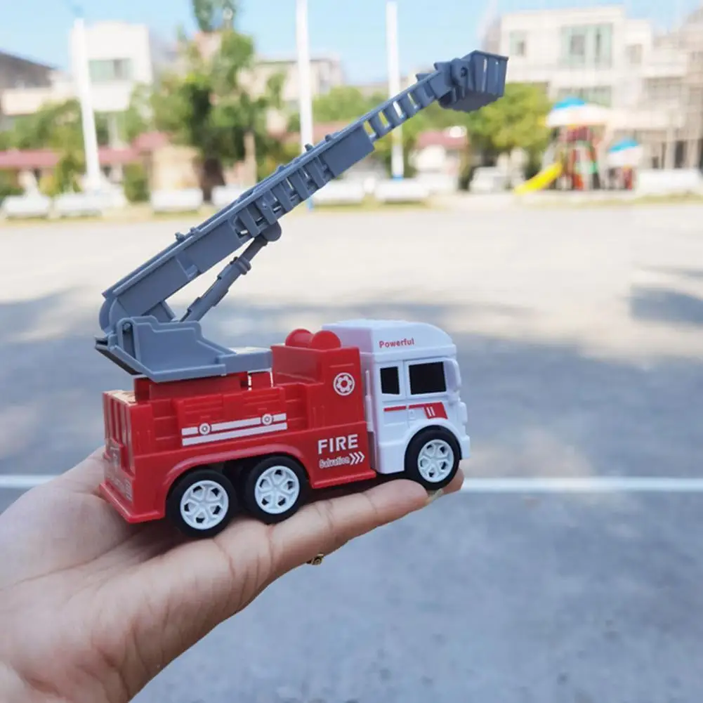 

Fire Truck Pull Back Toy Hand-on Ability Fadeless Brain Development Return Fire Truck Toy for Festival Gift