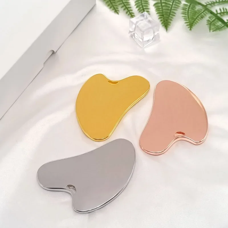 

Practical Metal Scraping Board Face and Neck Scraping Board Beauty Massage Rod Metal Heart Scraping Board