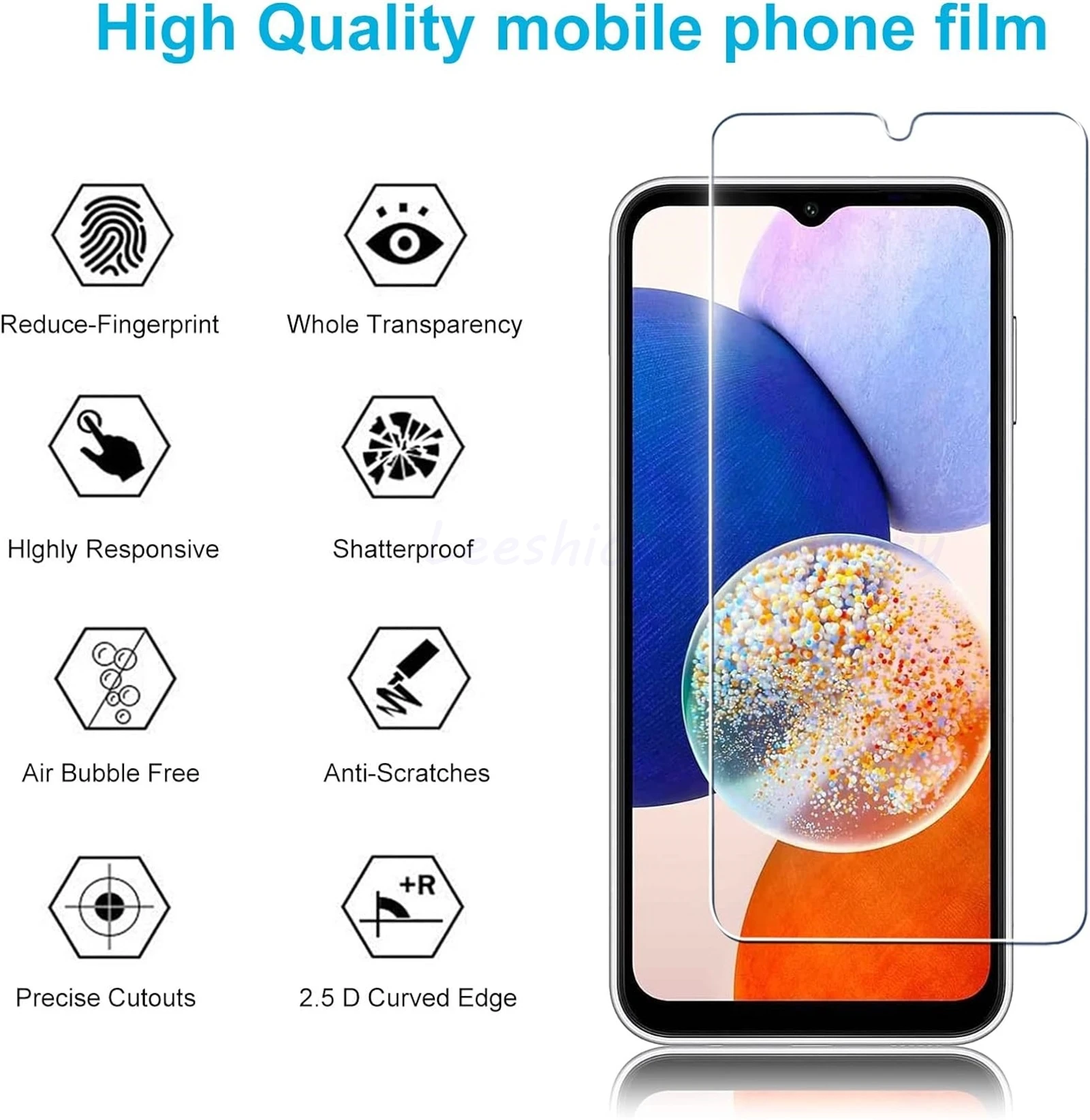 2/4Pcs 10D Tempered Glass For Samsung Galaxy A05 A05S A15 A15S A25 A24 A34 A54 Screen Protector Glass Film