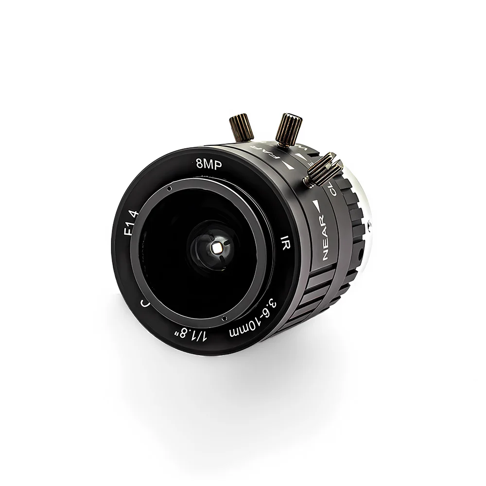 8MP 3.6-10mm C/CS Mount Lens 1/1.8" Format F1.4 Aperture Varifocal CS Industrial