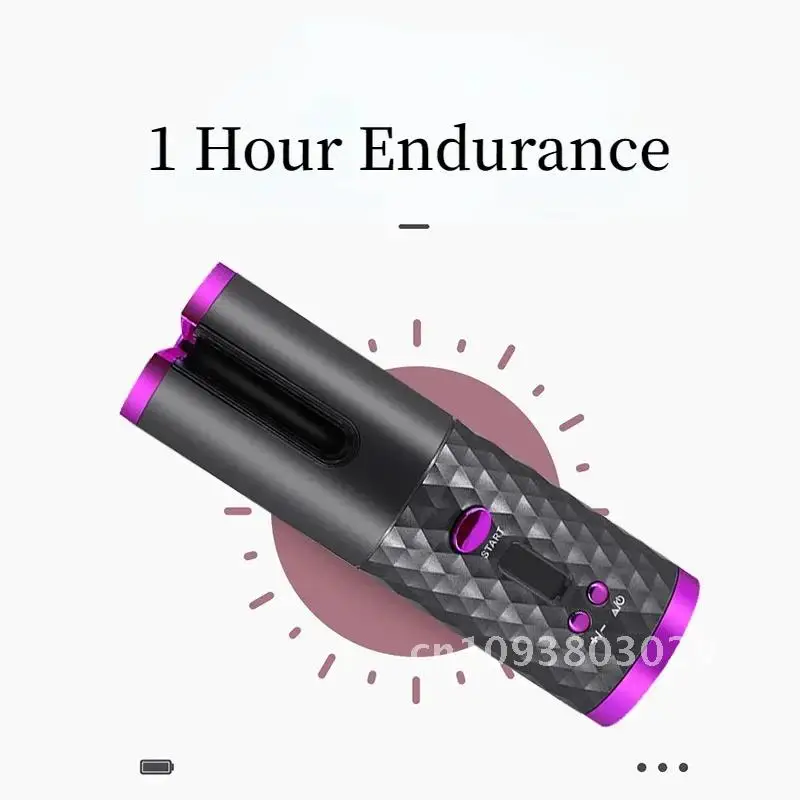 Automatic Hair Culers 3 USB Option Color Charging Portable Curling Scalding Hair Iron Auto Anti Curler Wireless Rotate