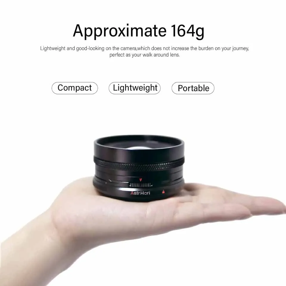 AstrHori APS-C 18mm F8 시프트 표준 프라임 초광각 MF 카메라 렌즈(라이카 L 마운트 포함) 풍경 사진 촬영용