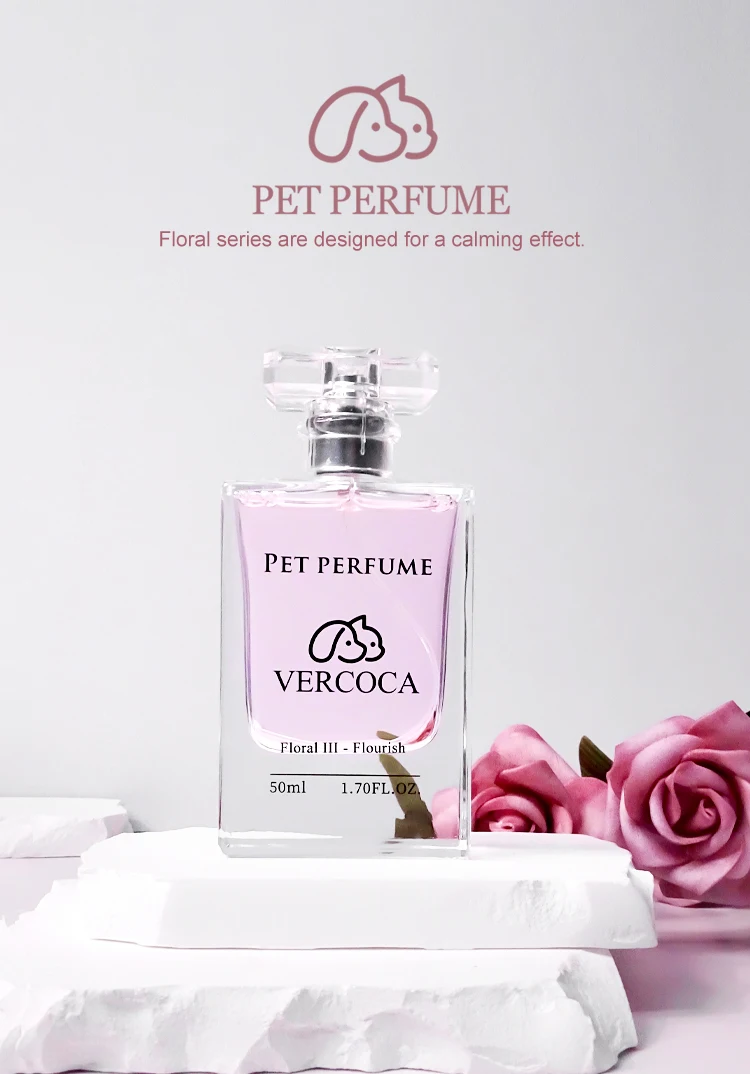 Natural Fragrances and Deodorants 50ml Luxury Perfume Bottle With Box Alcohol and Paraben Free Dog Perfume Pet Deodorant Spray