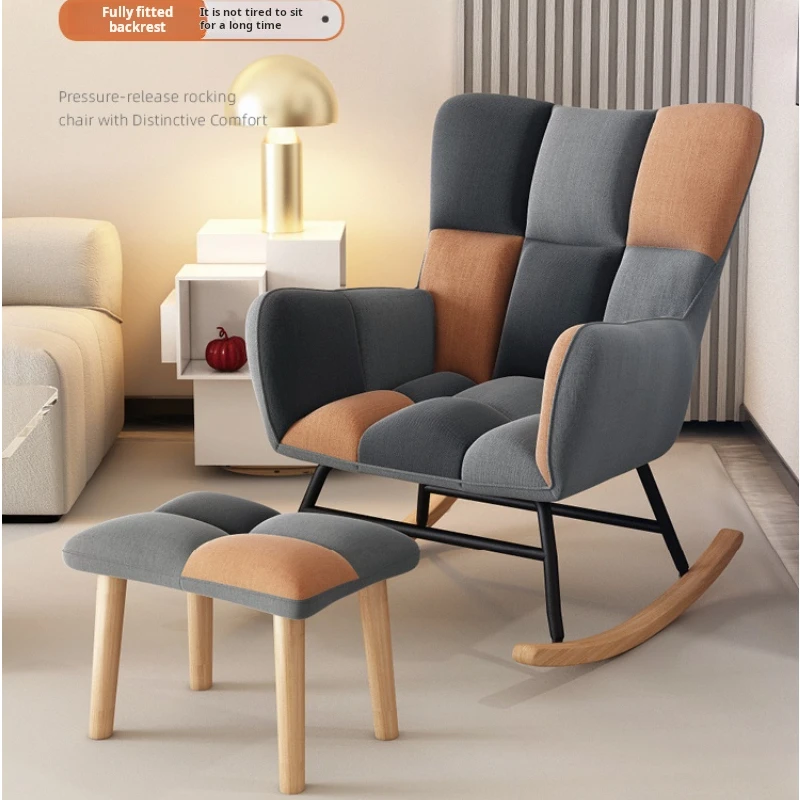 북유럽 모던 거실 소파 등받이, 럭셔리 레저 거실 소파, 편안한 안락의자, 발코니 카나페 살롱 홈 가구 8 북유럽 성인 흔들 의자, 거실 안락의자, 발코니 릴렉스 리클라이너, 싱글 레이지 소파 의자, 인체 공학적 라운지 세트 가구