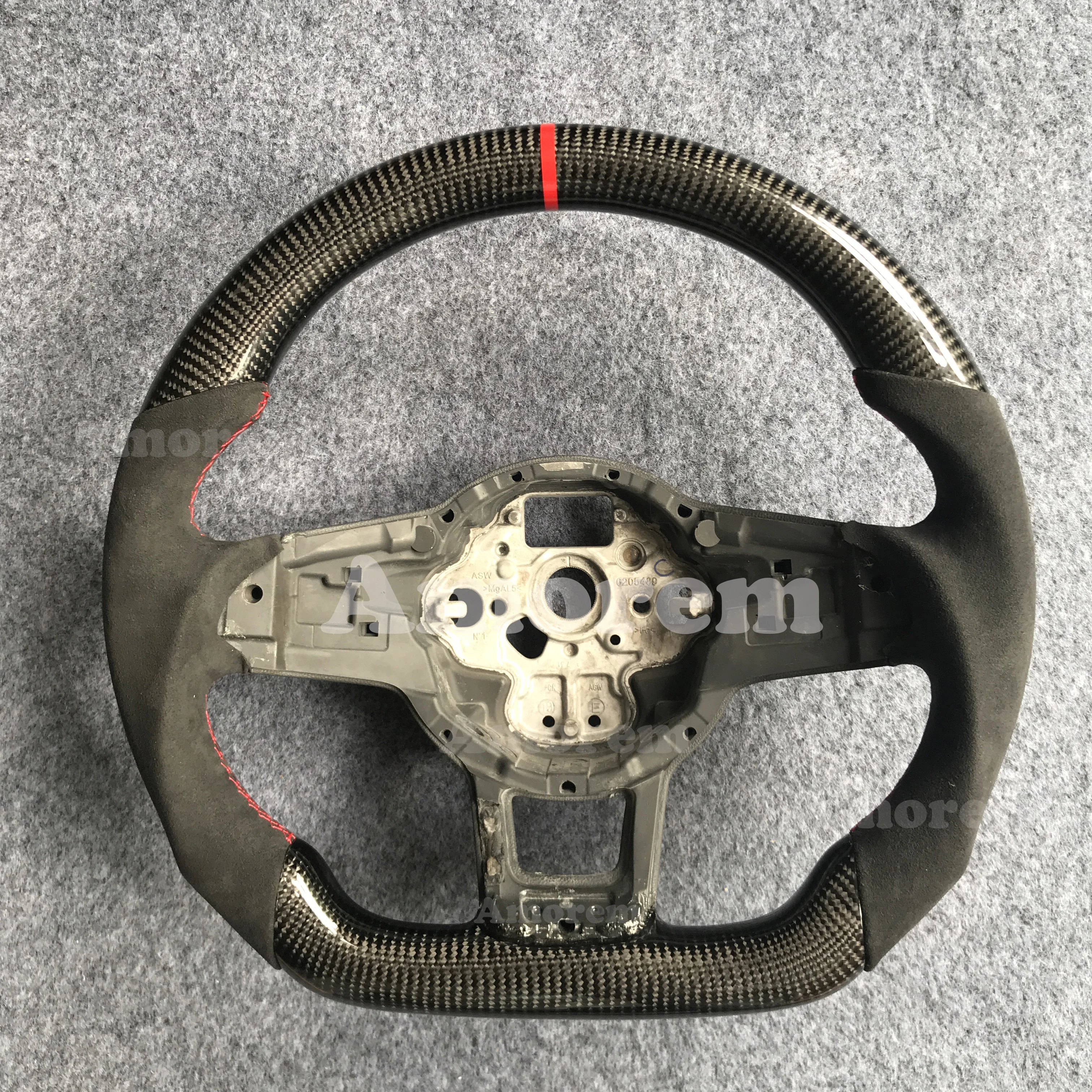 Customized Carbon Fiber Steering Wheel For Volkswagen VW Golf 7 MK7 R GTI  Polo GTI With DSG Paddle Hole