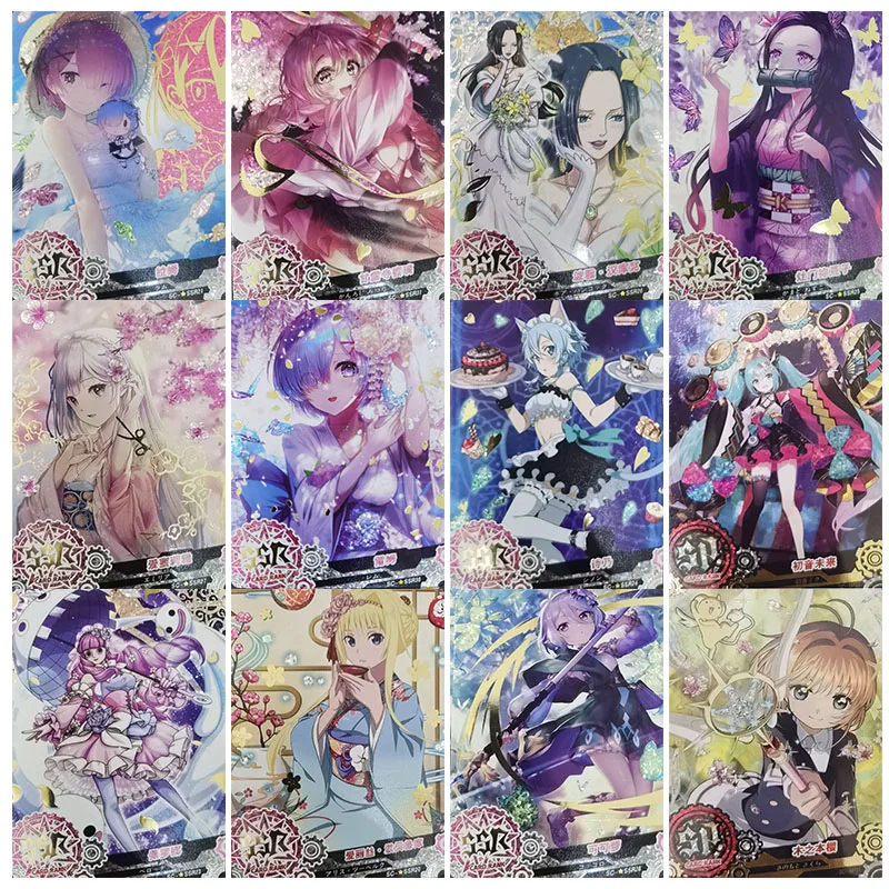 

Anime Goddess Story Hot Stamping SP SSR Flash Card Hatsune Miku Rem Kokkoro Collection Toy Solitaire Christmas Birthday Present