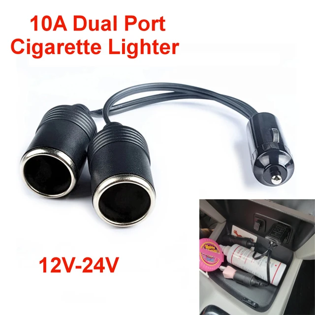 Auto Zigarette Leichter Ladegerät Kabel 12V 24V 10A 15A 20A Buchse Stecker  Stecker Adapter 30cm Lade verlängerungskabel - AliExpress