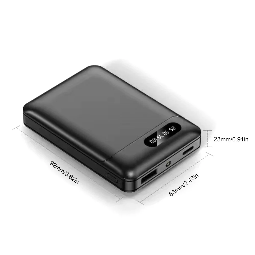 Batterie externe portable pour gilets chauffants, batterie externe légère, sortie USB, vestes, écharpes, chaussettes, gants, 10000mAh, 5V, 2,1 A