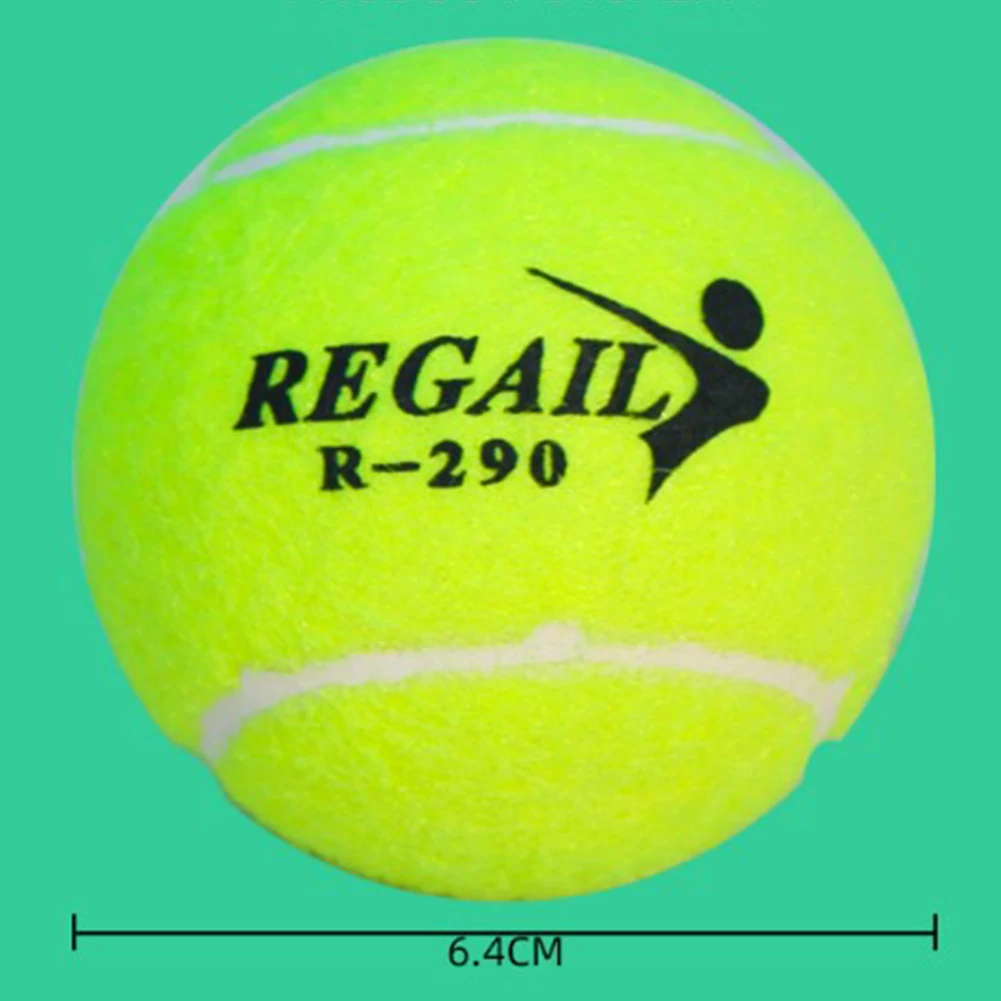 Tennis Balls High Bounce Training Tennis Dogs Bite 6.4CM Elastic Rubber Training Ball Outdoor Sports Practicing Parts rubber tennis tennis balls tennis trainer