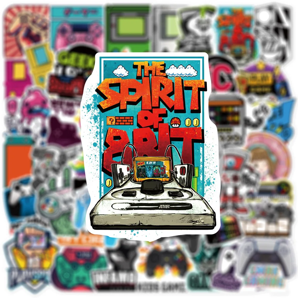10/30/50pcs Retro Nostalgic Game Console Stickers Vintage Video Game Cartoon Decal DIY Skateboard Car Cartoon Graffiti Sticker - 2