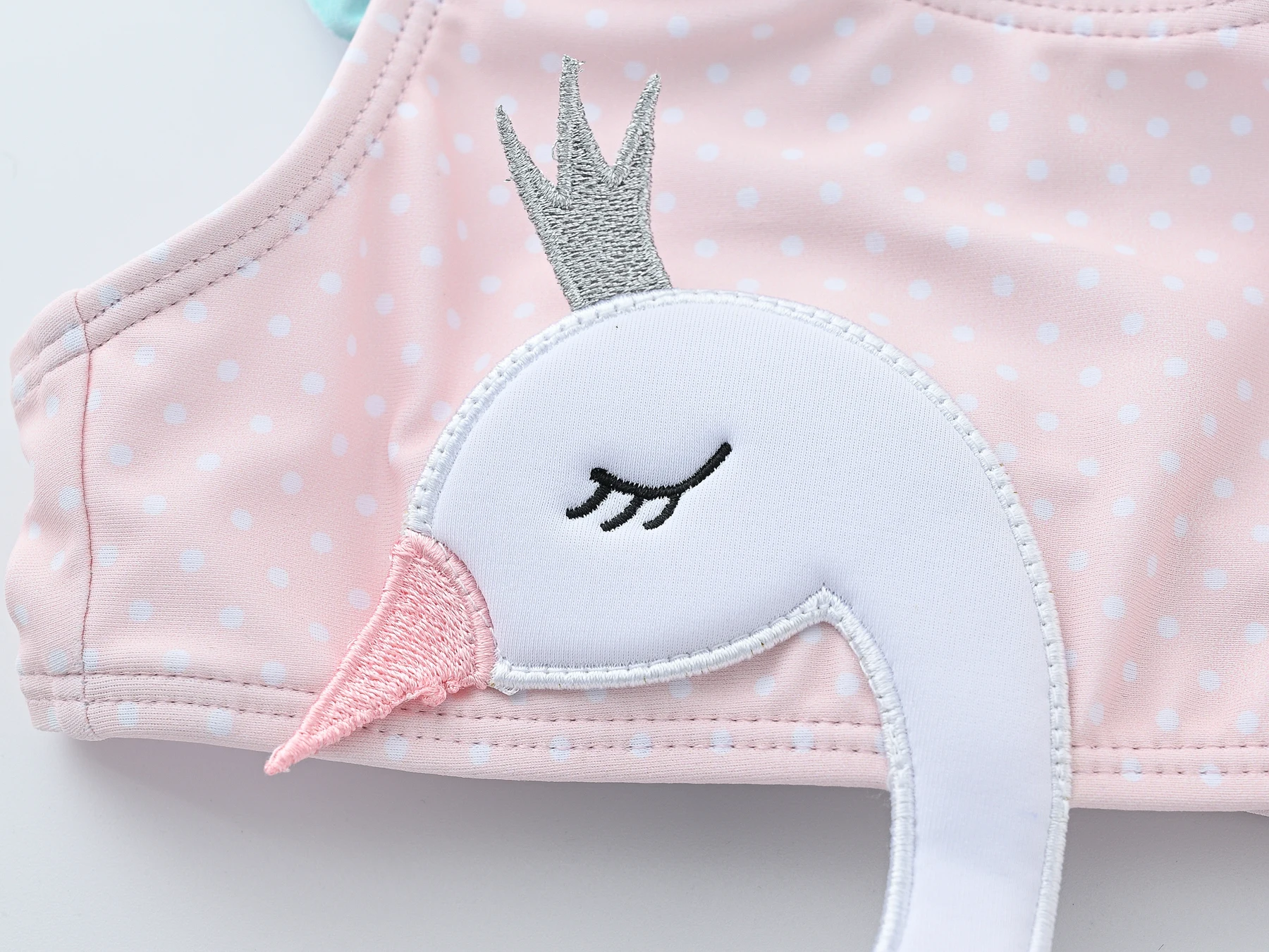 Honeyzone Pink Swan Belly Protection Whole Swimsuit Girls Swimwear Babi Child Infant Children Teen Kids Cartoon Bathing Suit children swimwear