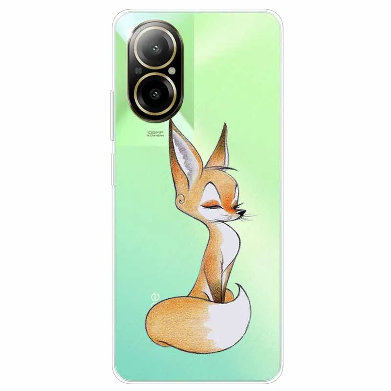 Transparent Cute Soft Silicone TPU Phone Case with Clear Bumpers