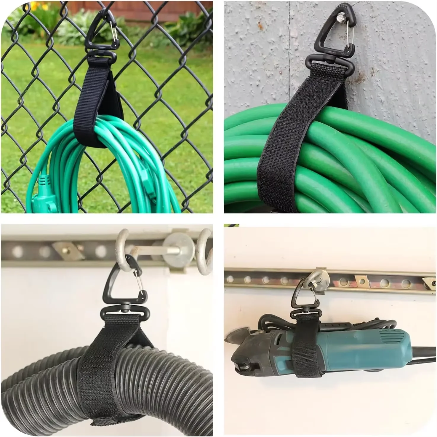 Rotating Buckle Cord Organizer - Durable Nylon Storage Straps