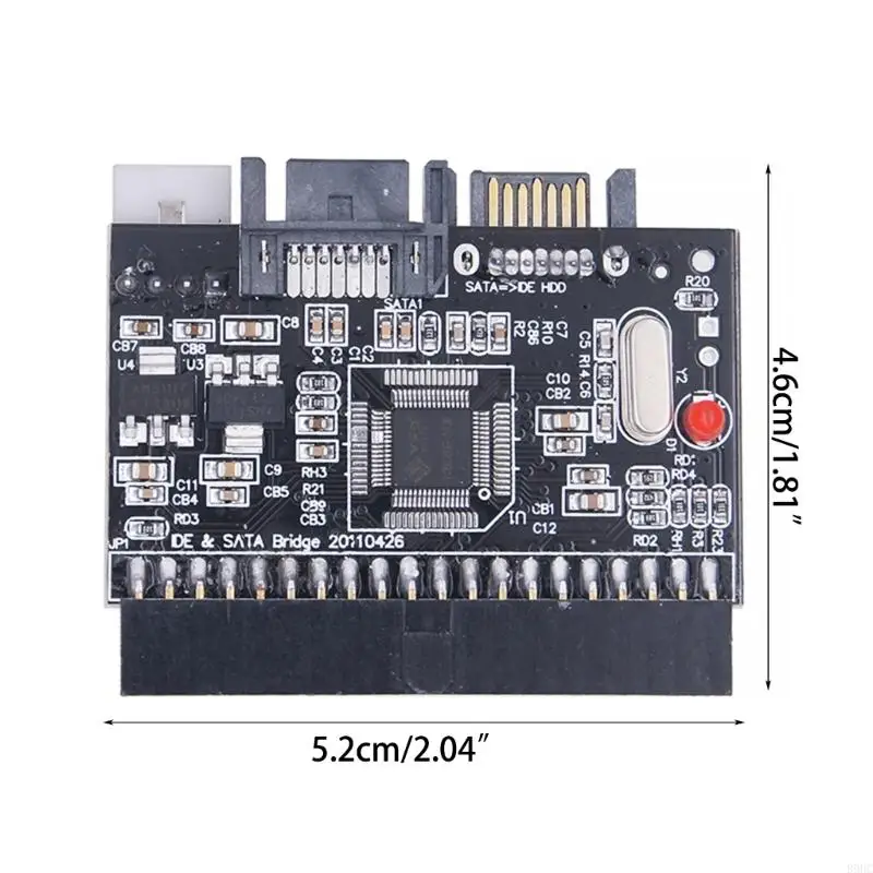 B9HC Versatile IDE to Adapter Converts Devices 1x7PIN Data Cable 1xIDE Cord