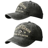 Casquette de baseball brodée personnalisable avec motif « Vieil homme grincheux », casquettes de baseball amusantes et ajustables en coton pour hommes et femmes 6