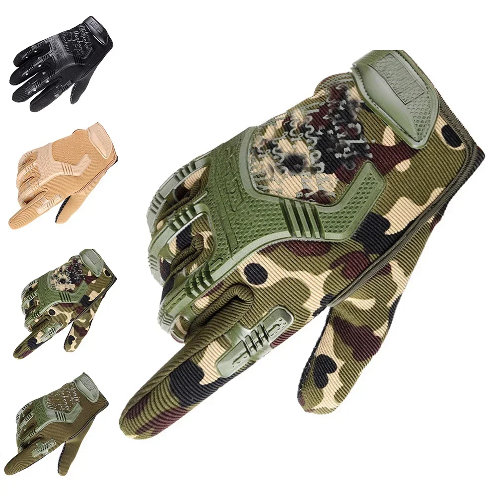 Wearable Anti-slip Gloves Men's Special Forces Seal Tactical Gloves Cool Motorcycle Super Mechanic Long/Half Fingers 2