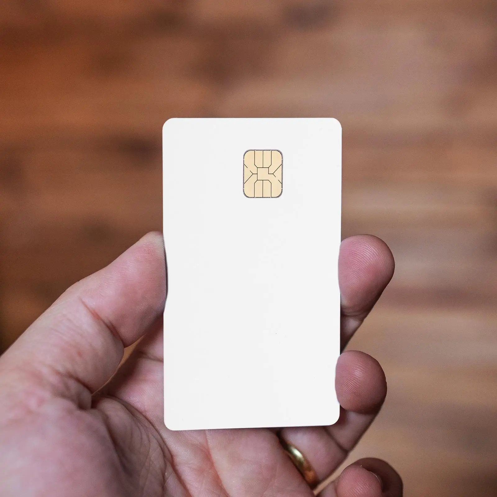 10 Pcs Access Control Card PVC Blank Credit White Cards with Chip Copper