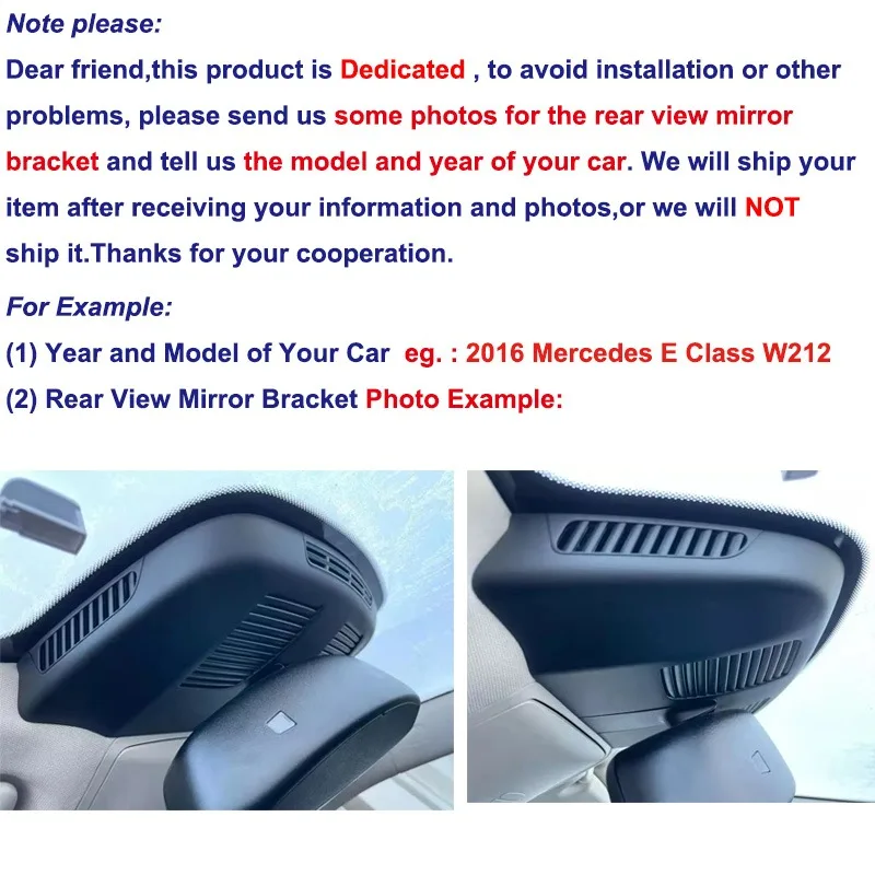  ÷  ÷ ڵ DVR  ķ ī޶, ޸  A Ŭ A200 CLA GLA 200 220 GLA200 GLA220 2016-2019, 4K 
