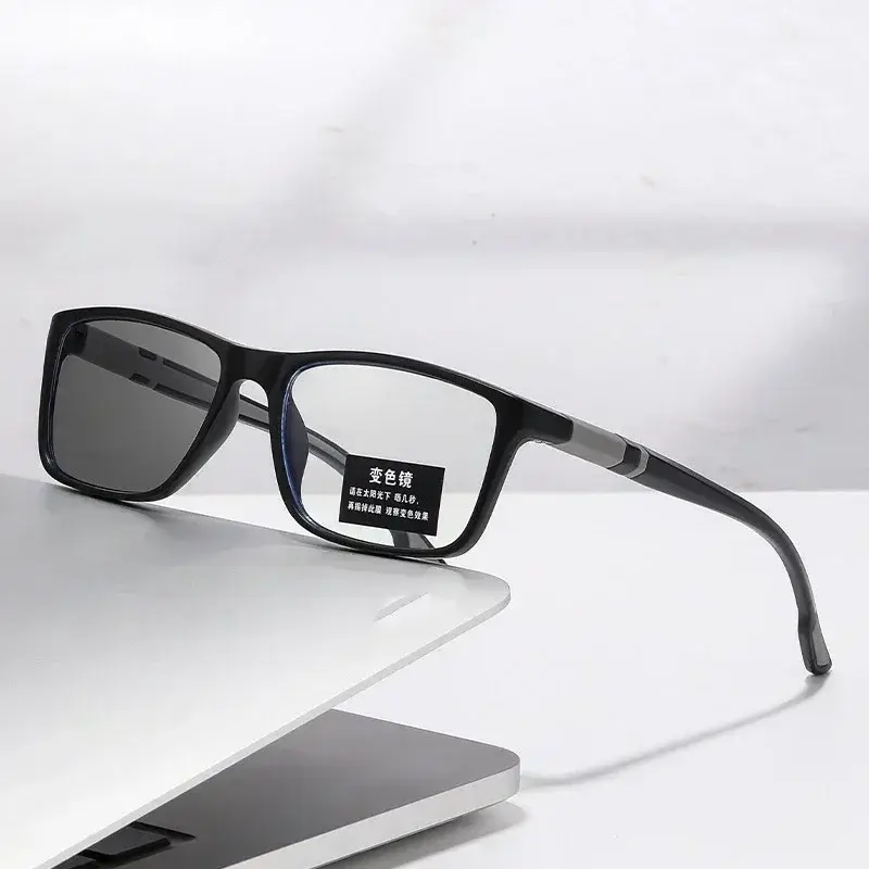 Photochromic Anti Blue Light Outdoor Sports Cycling Ultra Light High-definition Color Changing Myopia Glasses 0 -0.5 -0.75 -1.25 - Image 3