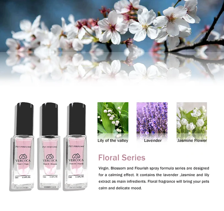 Perfume Original 5ml Sample Floral Scent Alcohol and Paraben Free Perfume Tester Mini Dog for Pets and Kids