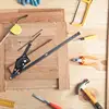 Woodworking Protractor High Precision Aluminum Alloy Measuring Ruler Rustproof 0-180 Degree Multipurpose Woodworking Measuring 6