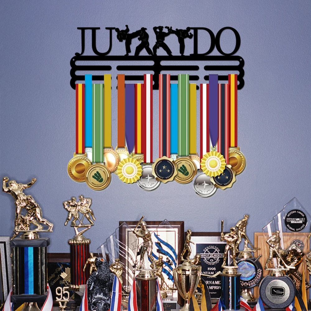 MedalLero Medallero Exhibición de medallas Regalos de artes marciales  Colgador de medallas de Judo masculino Exhibición de medallas de Judo  Regalos de judo -  España
