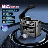 Original M25 Bluetooth Earphones TWS Wireless Headphones with LED Display Stereo Headset Touch Control Earbuds Noise Reduction - Image 2