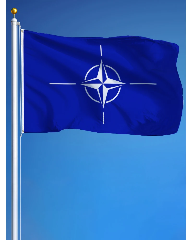 Arazzo Banner Bandiera Nato 60X90Cm 90X150Cm