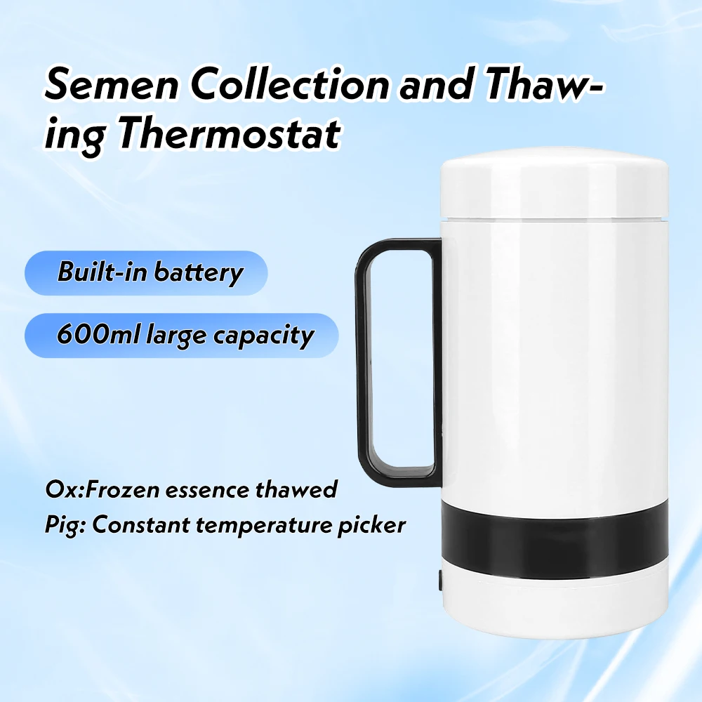 New 600ml Veterinary Artificial Insemination Thermos Cup Veterinary Sperm Cup Fo