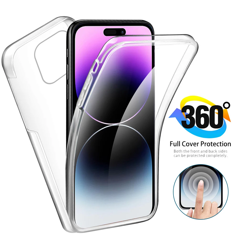 A Iphone 14 Pro Custodie 360 Doppia Custodia In Silicone Per Iphone 14 Pro Max Ifone 14Pro 14 Plus Iphone 14 Pc + Tpu Full Body Cover 2022
