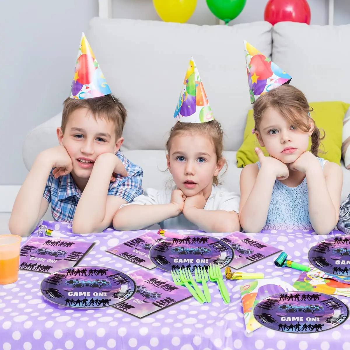 Le thème Fortnite Joyeux anniversaire Ballons Kit Ballons en latex avec  drapeau et gâteau Toppers pour la déocration de fête