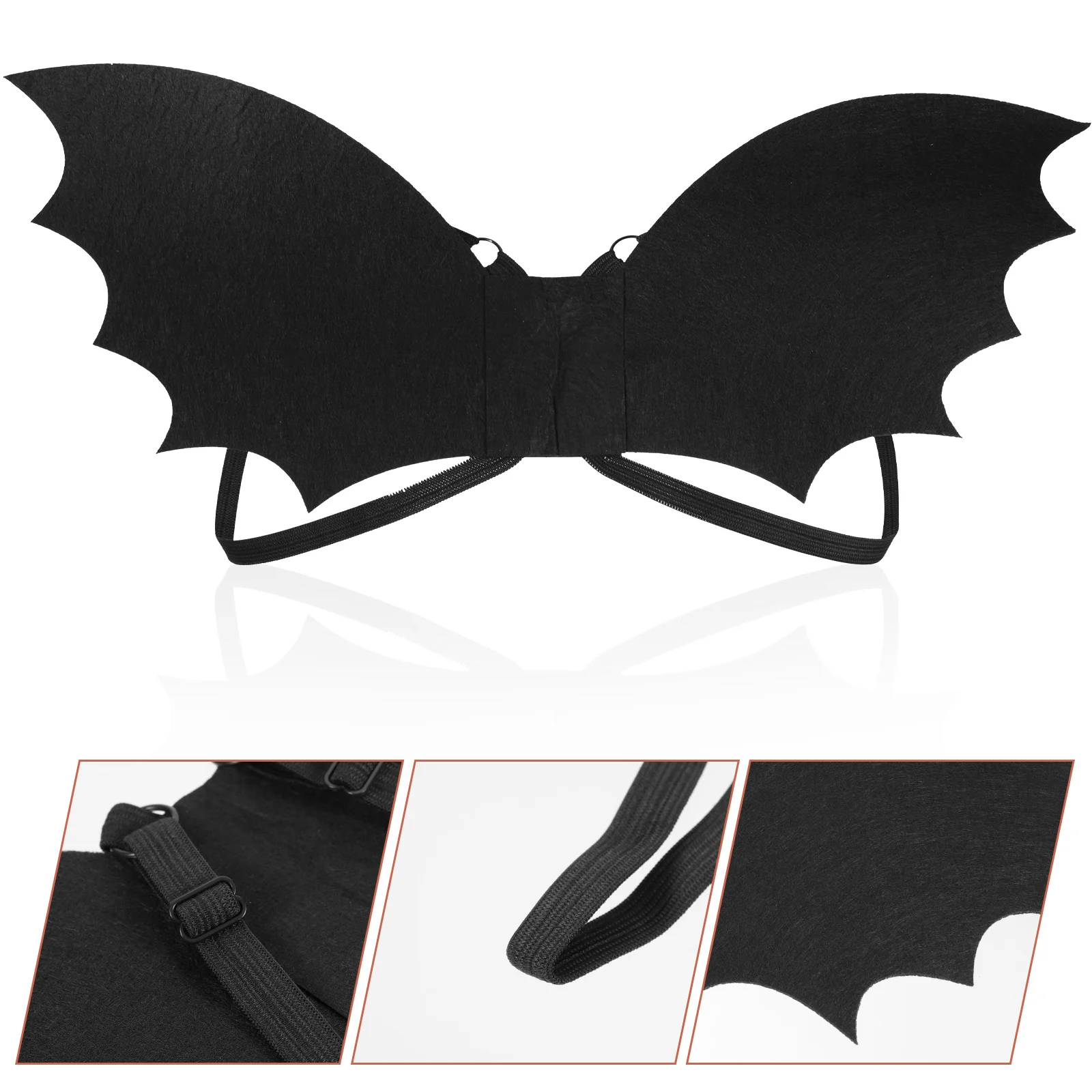 Kidzkube Vampire Kid Bat Costume Glow In The Dark, Bat Wings Costume, Black Jumpsuit For Boy, Girls 5-7 Years Old