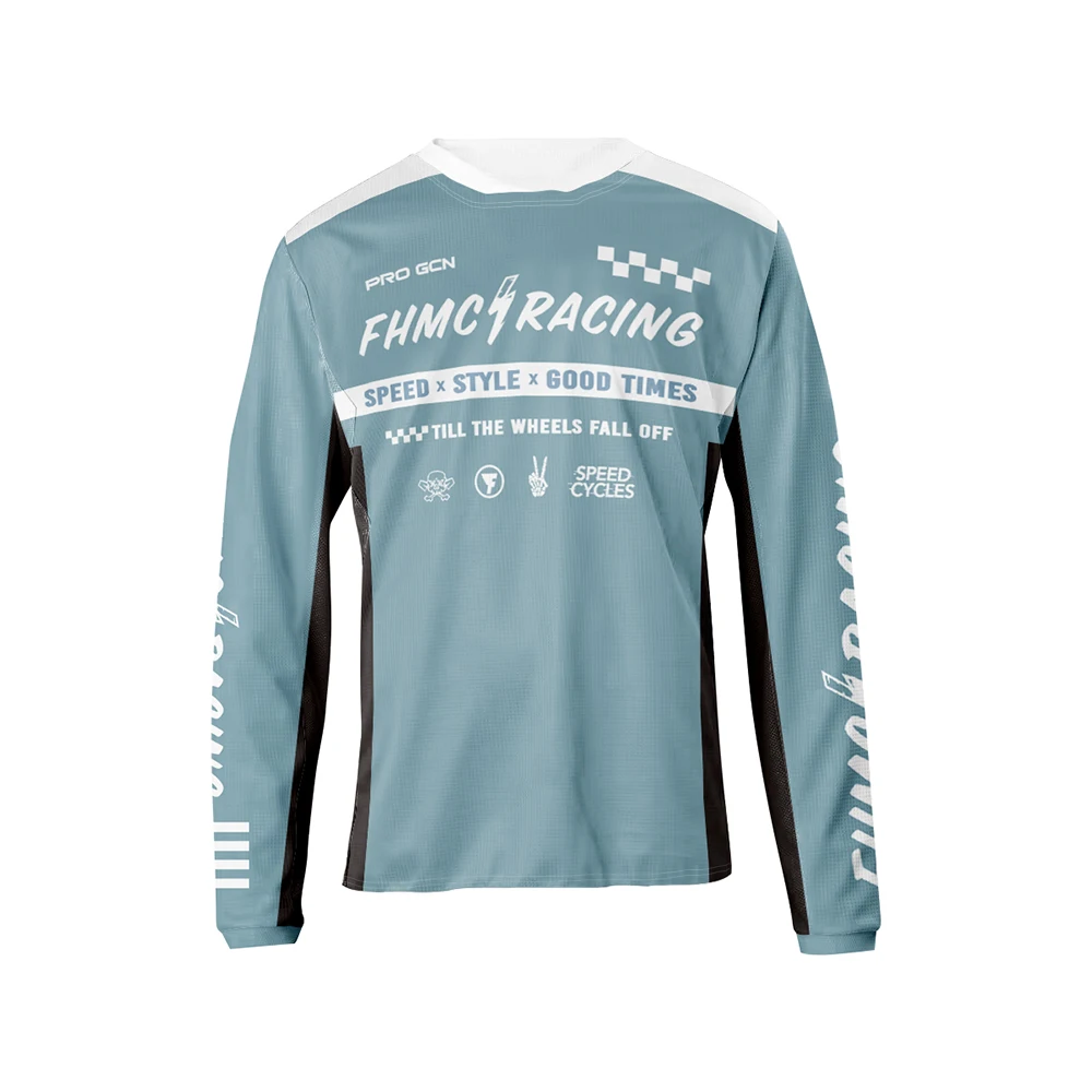 thumbnail image 1 of Camiseta de ciclismo de secado rápido para cross-country, ropa de ciclismo, ropa de carrera, camiseta de manga larga para motocross, 1 of 5