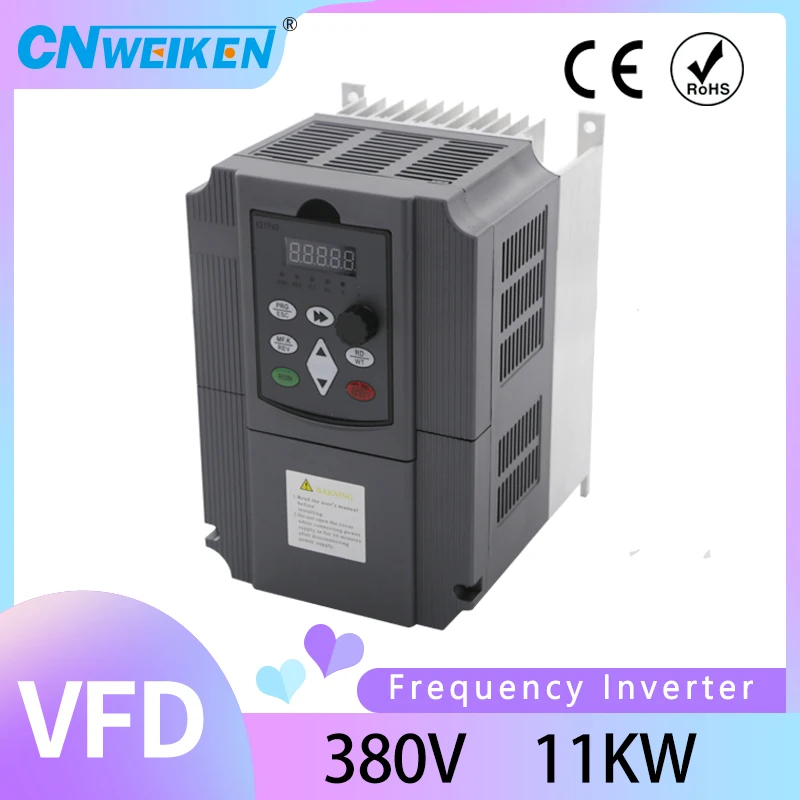

Frequency Inverter 380V to 3 Phase 380V input/output 11KW VFD Variable Frequency Drive Converter for Motor Speed Control