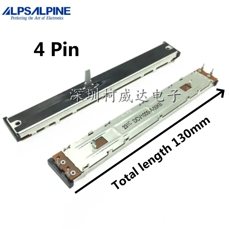 1 Pz, Potenziometro A Slittamento Dritto, 50Kb, 4Pin, Dcv1033, Asta Di Spinta Di Controllo Della Velocità Per Lettore A Disco, Xdj-Rx Rx2 Rx3 Ddj-800 
