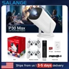 Salange Gaming Projector P30MAX Retro Video Game Console 64GB TF Card Wireless Controller 4K Android 11 BT5.0 720P Home Cinema 1