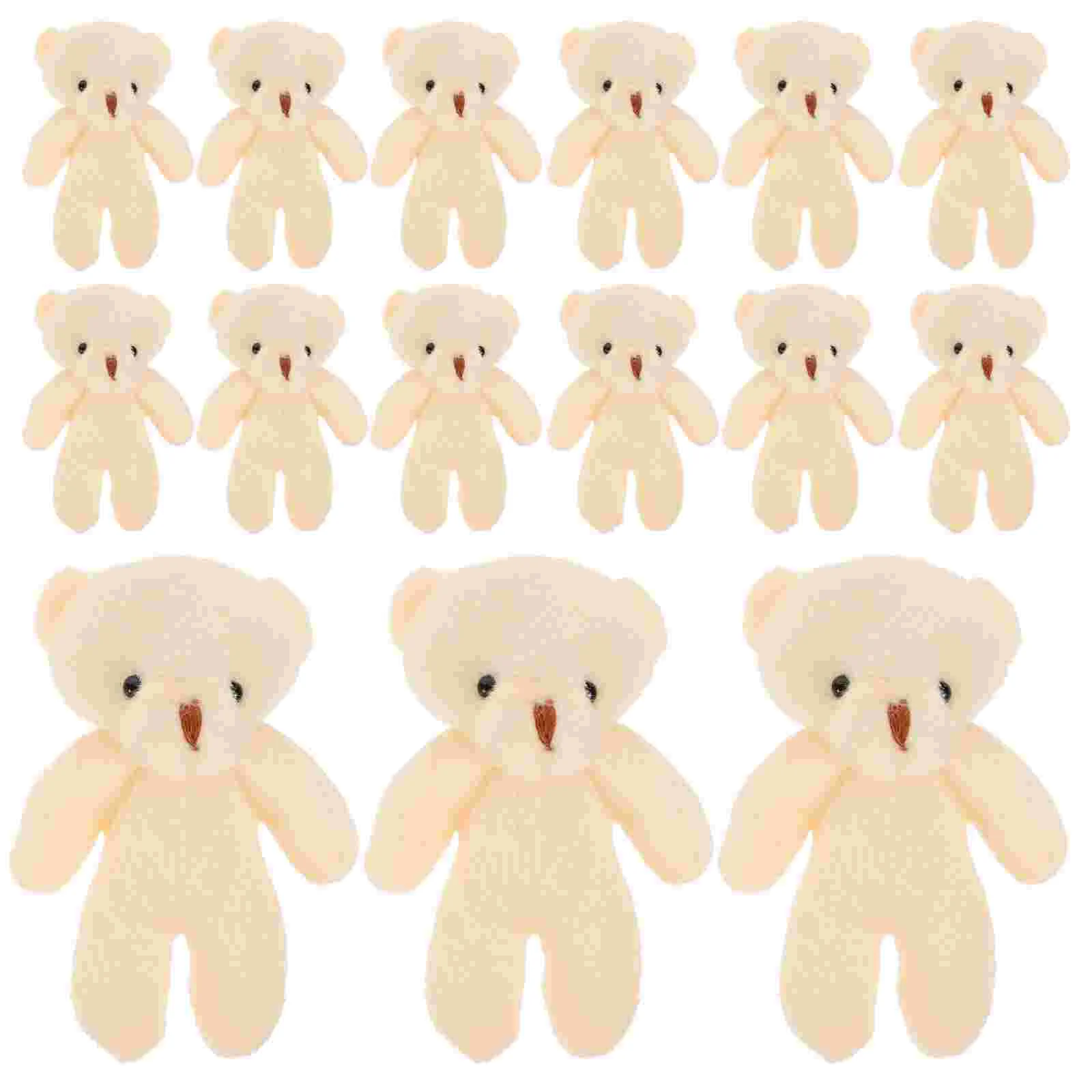 Little Bear Toys Stuffed Tiny Bear Soft Tiny Bear DIY Mini Bear Decorations Cute Mini Bears Naked Bear Dolls Pendant Dolls