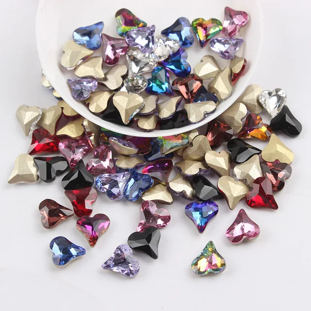 Großhandel Mix Strass-Stil, flache Rückseite, Nagel-Strassstein, speziell geformte Kristall-Nagelkunststeine, 3D-personalisierte Dekoration – Detail 10