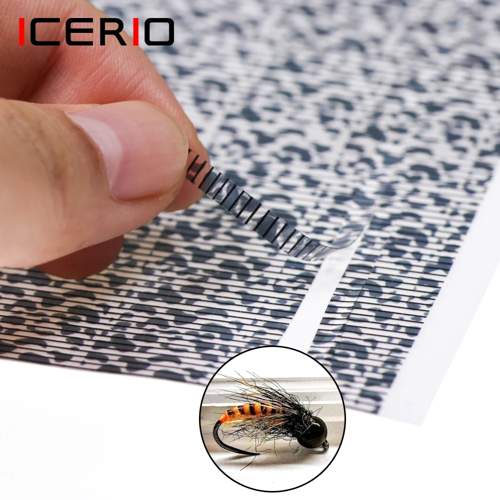 ICERIO25mm3mm4mmMikkusCaddisSyntheticQuillsFilmElasticFly