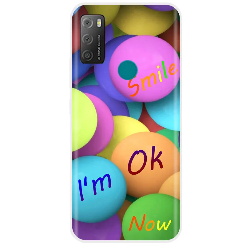 Painted Case For Alcatel 1S 2021 6025H Case TPU Soft Silicone Cover Phone Case For Alcatel 1S 2021 Case Tpu Cover Bumper Coque waterproof cell phone pouch