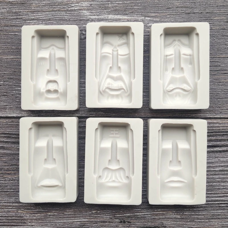 3D Moai Monolith Baking Mold Silicone Cake Decorating Tools Fondant Mould